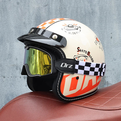 ORZ Retro Motorcycle Helmet