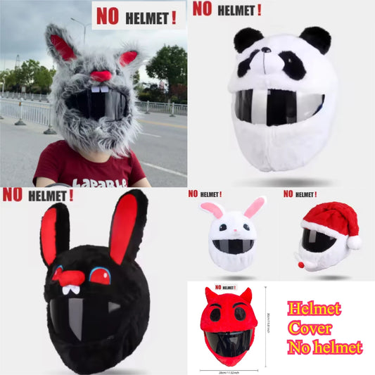 Motorcycle Full Helmet Cover Cartoon Plush