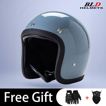 BLD Retro Street Bike Half Helmet