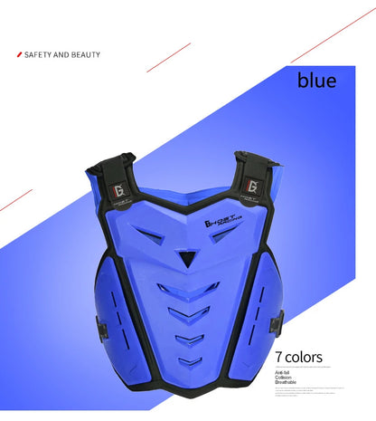 Motorcycle armor and fall protection chest and back