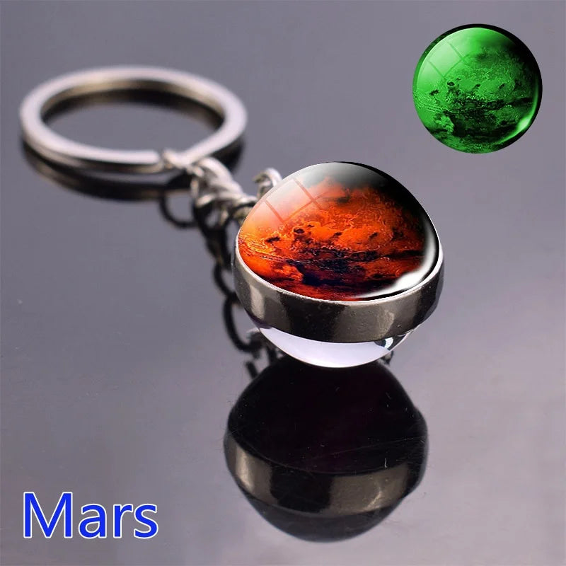 Solar System Planet Keychain Glows In The Dark