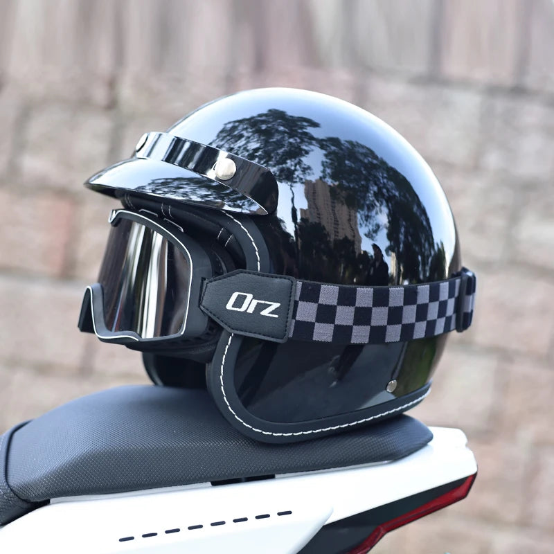 ORZ Retro Motorcycle Helmet