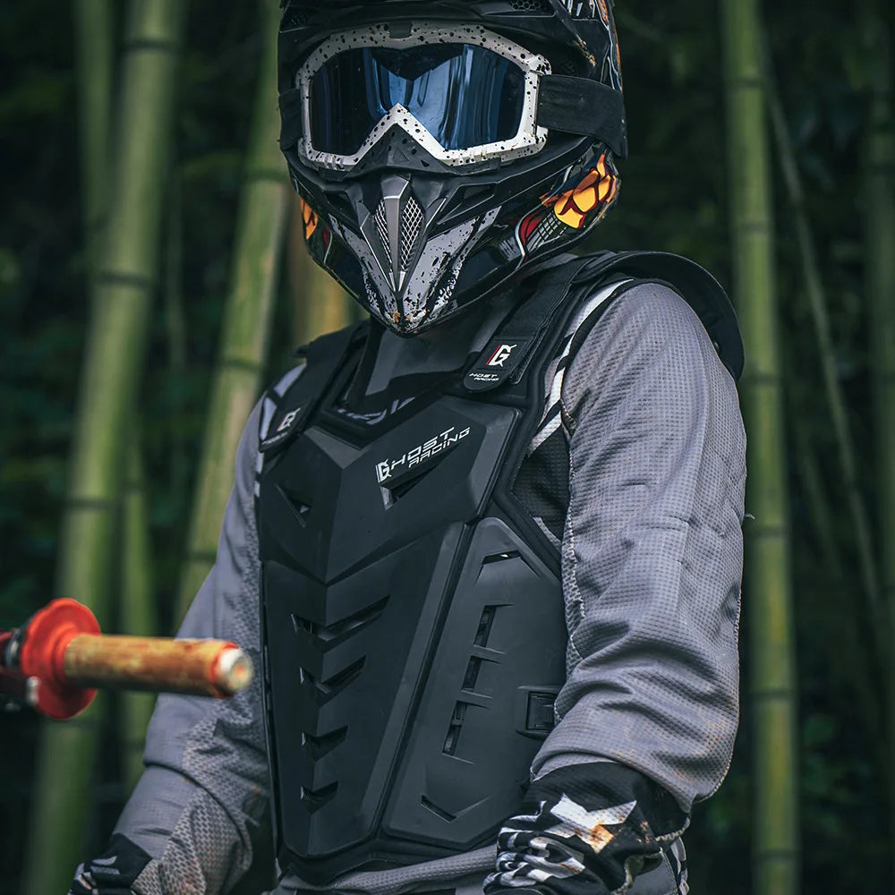 Motorcycle armor and fall protection chest and back