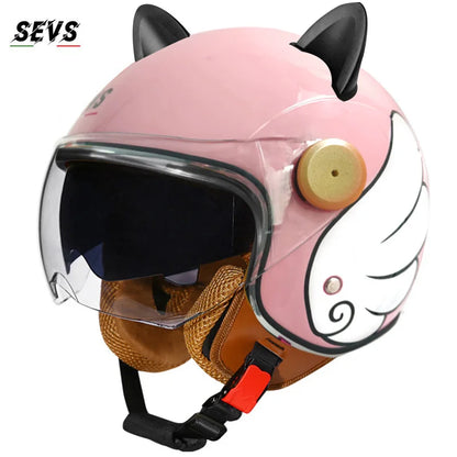 Motorcycle Helmet Retro 3C & DOT