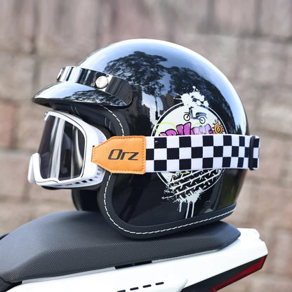 ORZ Retro Motorcycle Helmet