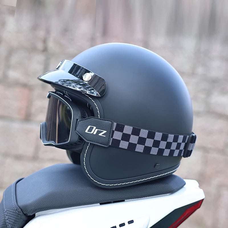ORZ Retro Motorcycle Helmet