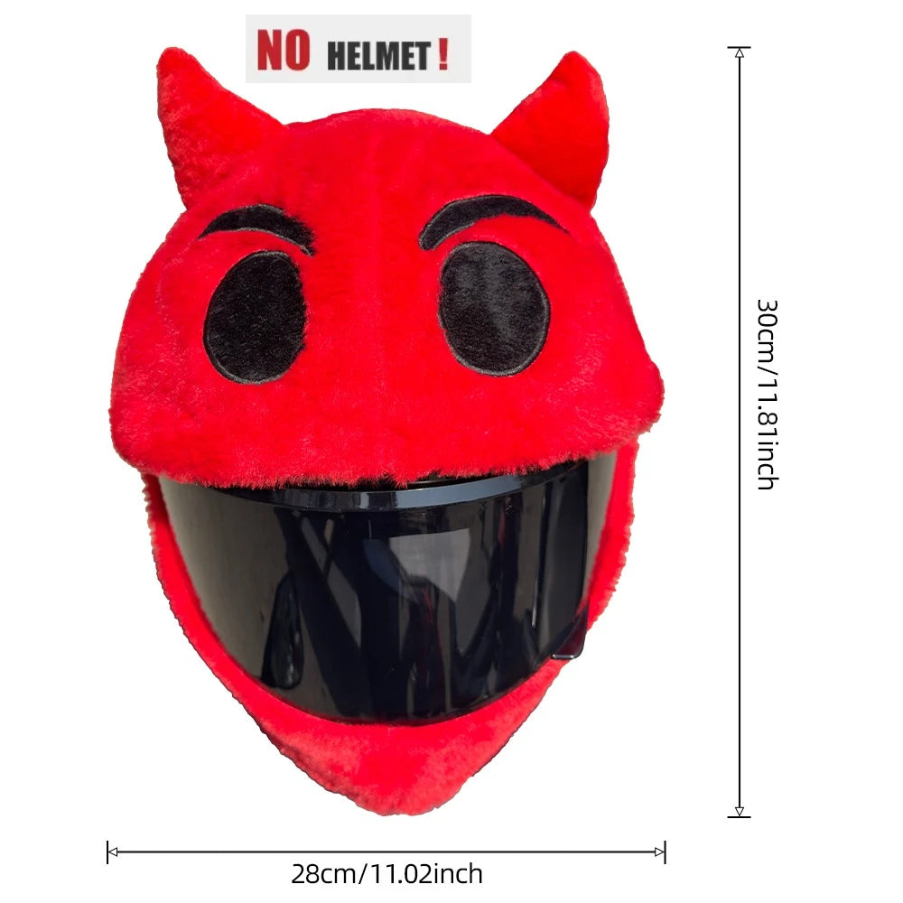 Motorcycle Full Helmet Cover Cartoon Plush