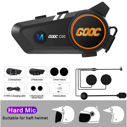 Bluetooth 5.3 Helmet Headset Wireless Hands-free