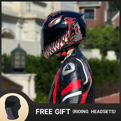 RED VENOM SPORTBIKE HELMET AND MORE