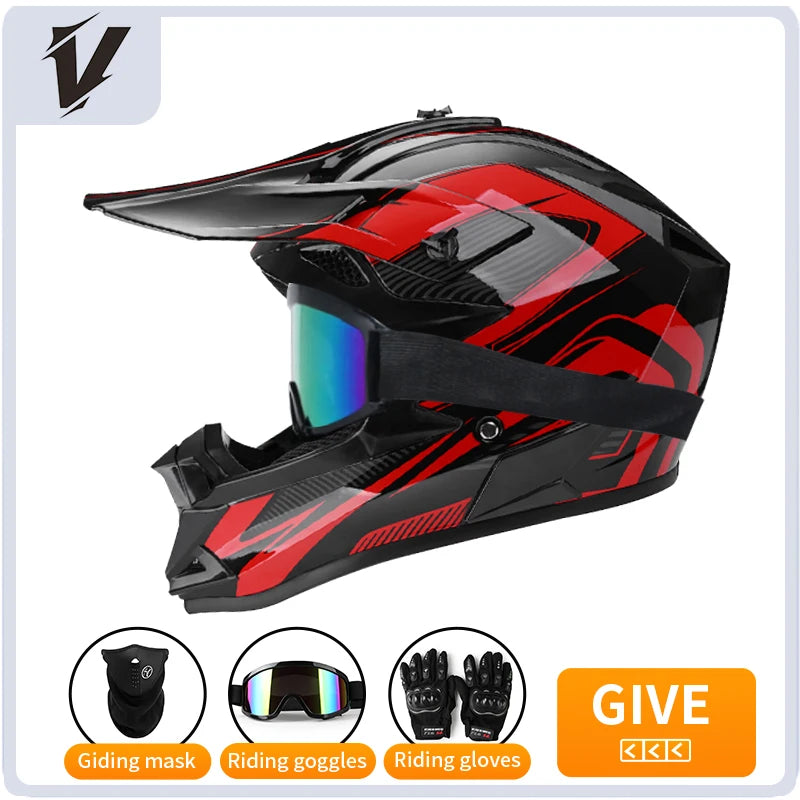 Motorbike Helmet Full Face Helmet + gifts