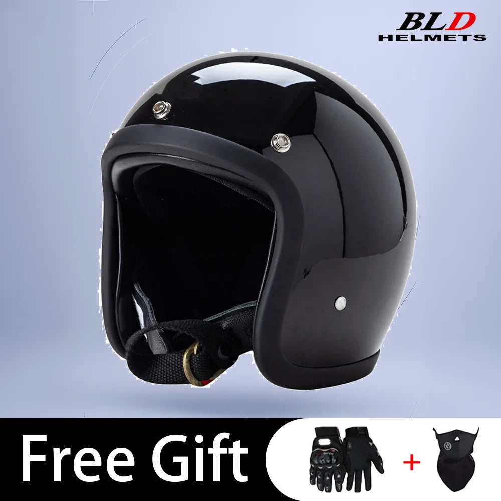 BLD Retro Street Bike Half Helmet
