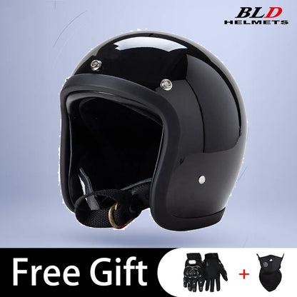 BLD Retro Street Bike Half Helmet