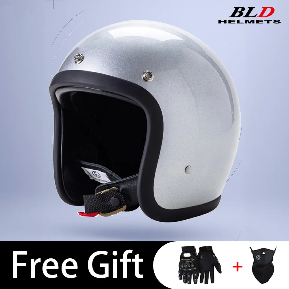 BLD Retro Street Bike Half Helmet