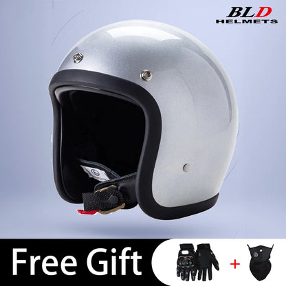 BLD Retro Street Bike Half Helmet