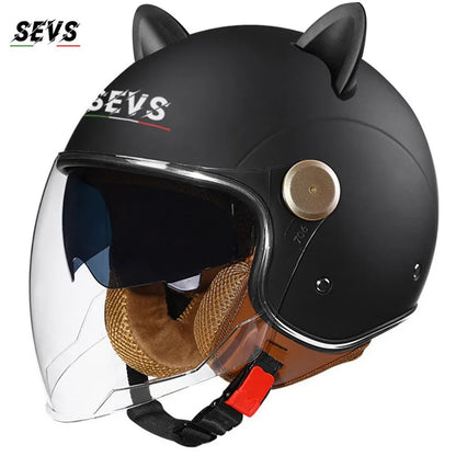 Motorcycle Helmet Retro 3C & DOT
