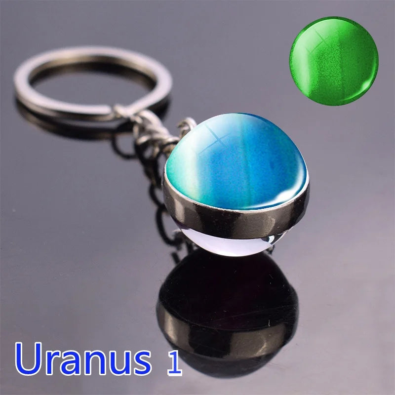 Solar System Planet Keychain Glows In The Dark