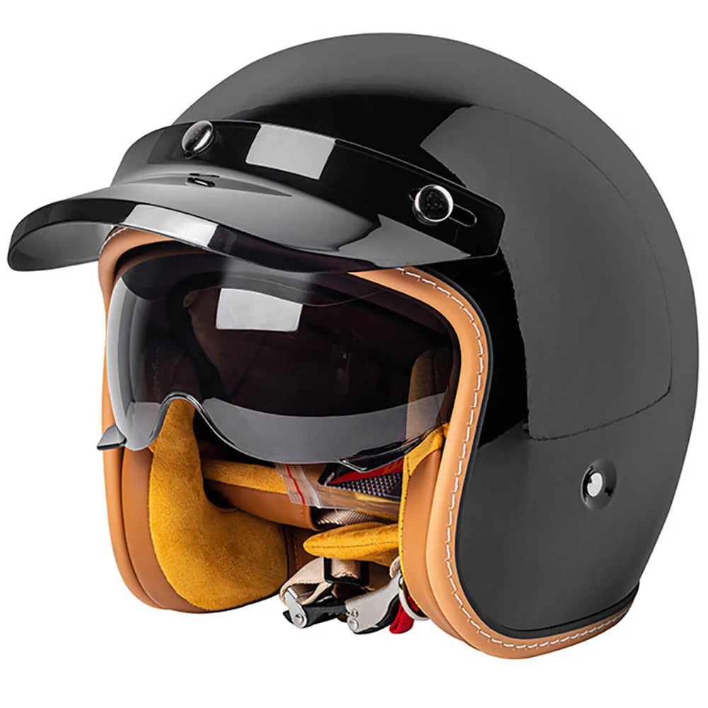 Open Face Helmet Retro 3/4