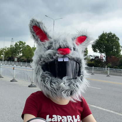 Motorcycle Full Helmet Cover Cartoon Plush