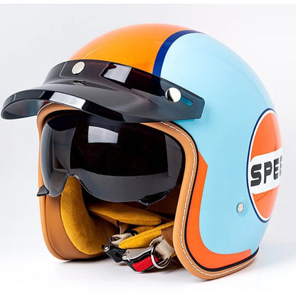 Open Face Helmet Retro 3/4