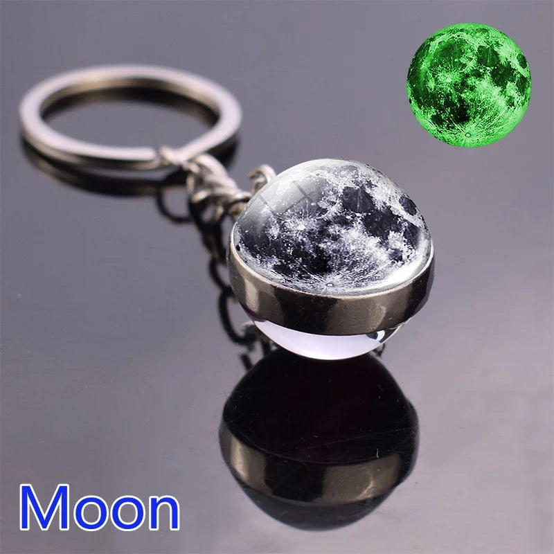 Solar System Planet Keychain Glows In The Dark