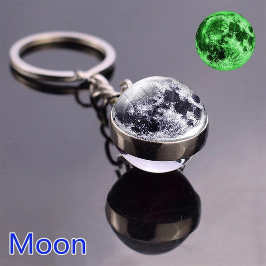 Solar System Planet Keychain Glows In The Dark