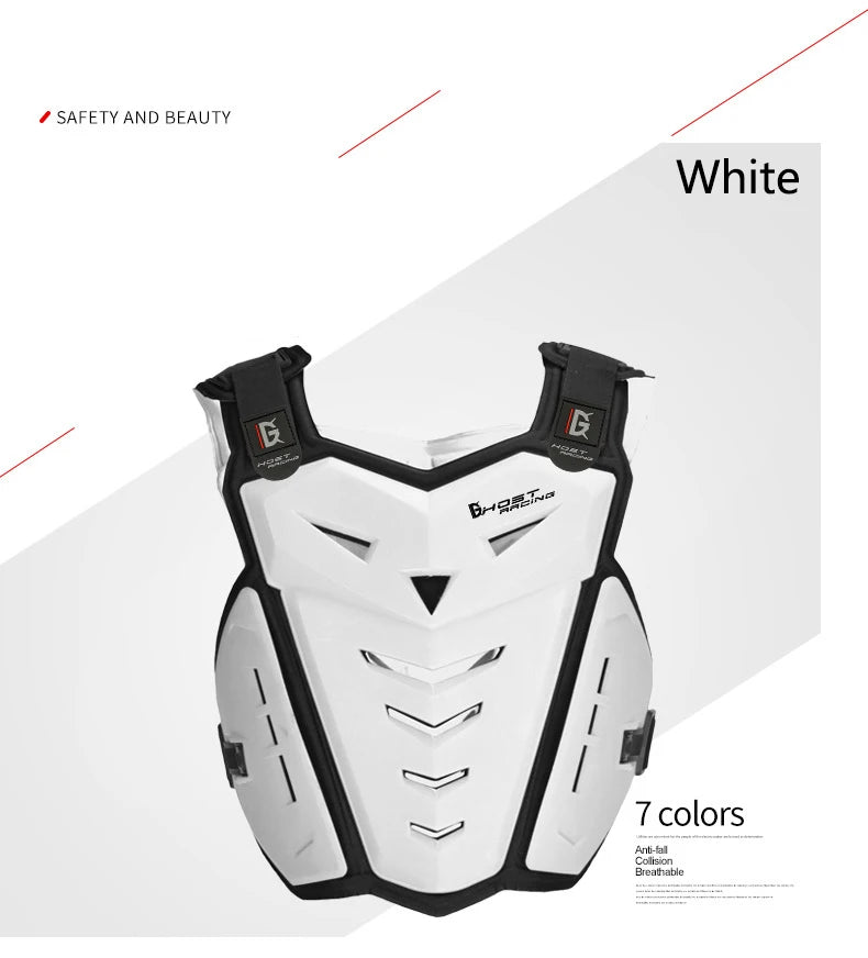 Motorcycle armor and fall protection chest and back