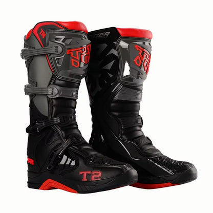 Men's Women Racing Boots Anti Fall Motocross Boots Wear-resistant Motorcycle Boots Safe Riding Equipment Rally Shoes