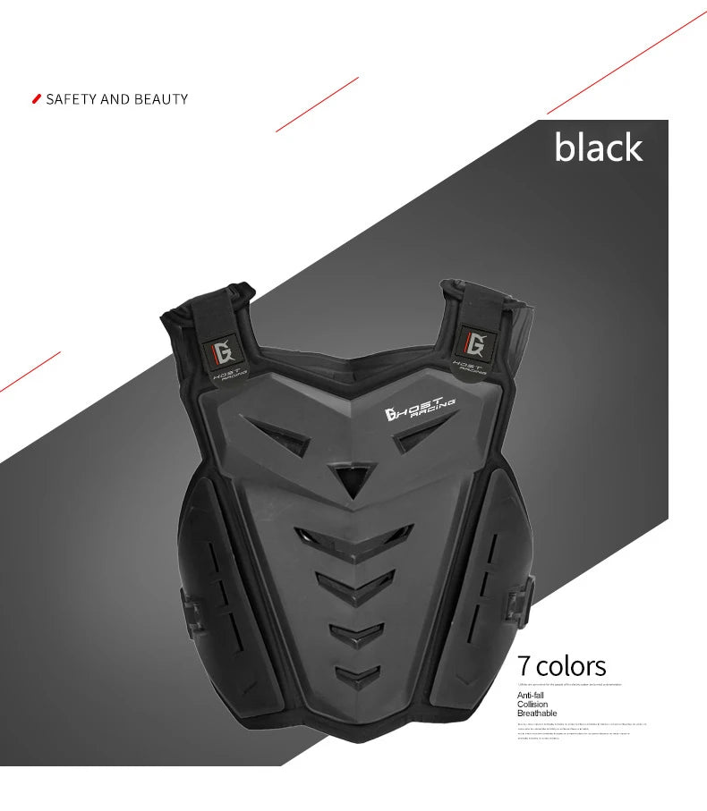 Motorcycle armor and fall protection chest and back