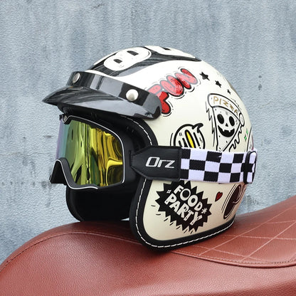 ORZ Retro Motorcycle Helmet