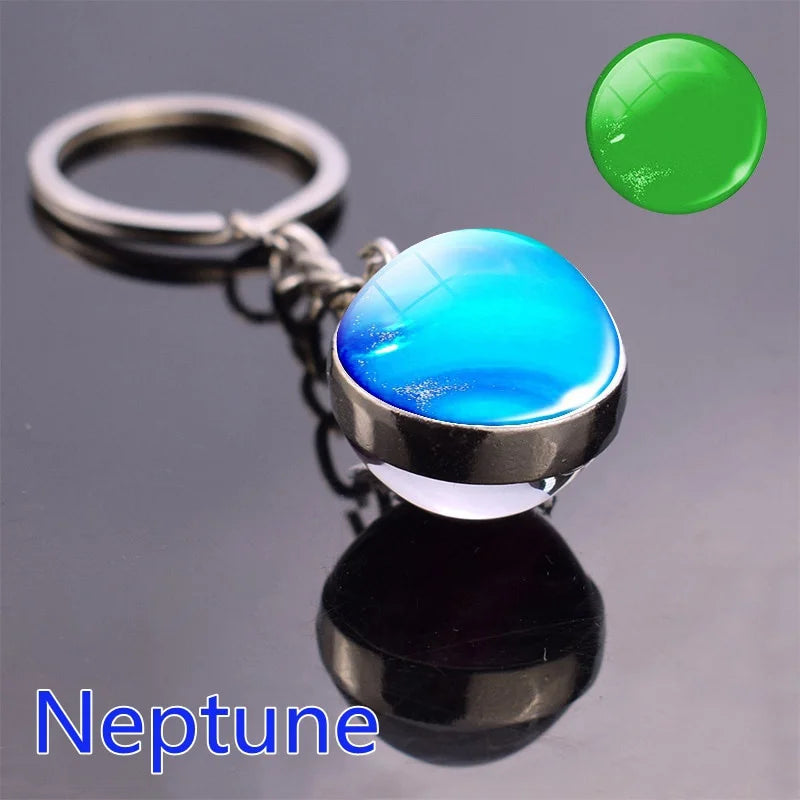 Solar System Planet Keychain Glows In The Dark