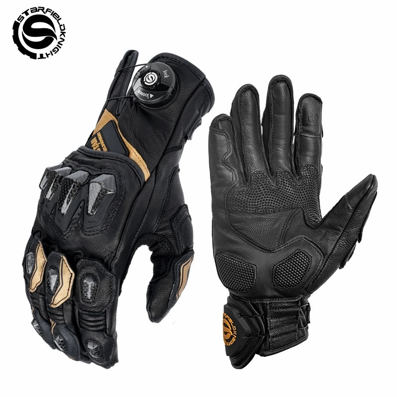 SFK Newest Full Finger Motorcycle Riding Gloves Carbon Fiber