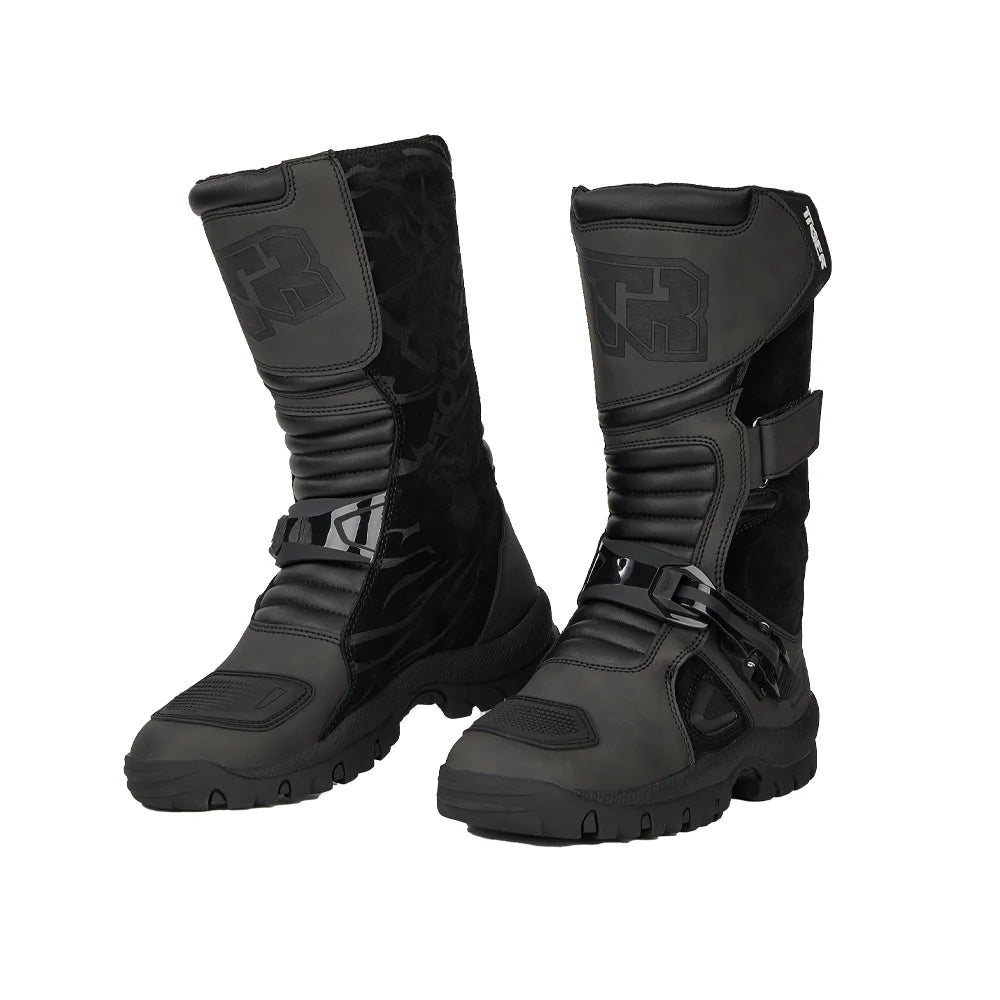 Men's Women Racing Boots Anti Fall Motocross Boots Wear-resistant Motorcycle Boots Safe Riding Equipment Rally Shoes