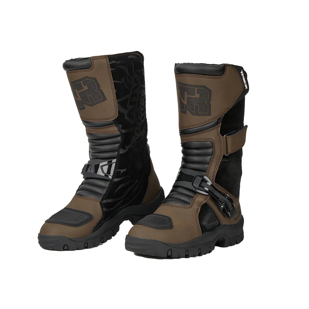 Men's Women Racing Boots Anti Fall Motocross Boots Wear-resistant Motorcycle Boots Safe Riding Equipment Rally Shoes