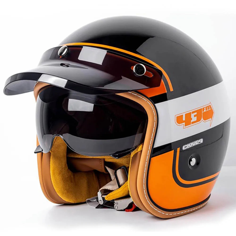 Open Face Helmet Retro 3/4