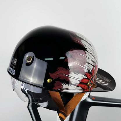 Open Face Summer Retro Helmet