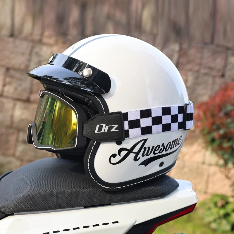 ORZ Retro Motorcycle Helmet